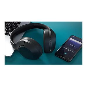Philips TAH8506 - Headphones with mic - full size - Bluetooth - wireless, wired - active noise canceling - 2.5 mm jack - black