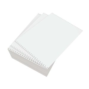 Domtar Continuous Form Paper, Unperforated, 14 7/8" x 11", 20 Lb, Blank White, Carton Of 2,300 Forms