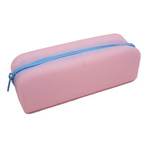 Office Depot® Brand Silicone Pencil Pouch, 2-3/8" x 7-7/8", Light Pink