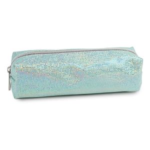 Office Depot® Brand Glitter Pencil Pouch, 2-2/5" x 8-7/10", Mint Glitter