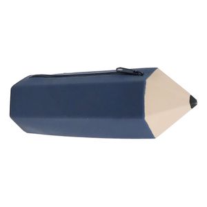 Office Depot® Brand Pencil-Shaped Silicone Pencil Pouch, 3-3/8" x 10", Navy