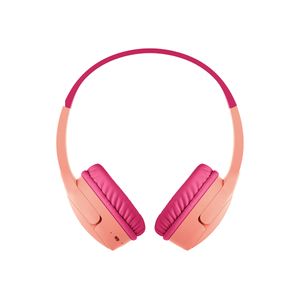 Belkin SoundForm Mini - Headphones with mic - on-ear - Bluetooth - wireless, wired - 3.5 mm jack - pink