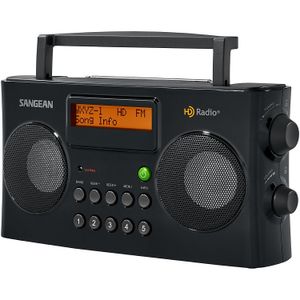 Sangean HDR-16 Radio Tuner - 5 x AM, 5 x FM - LCD Display - Portable