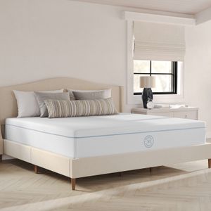 Martha Stewart SleepComplete 12 Inch Medium Dual Action Cooling Gel and Green Tea Memory Foam Mattress with Soft Breathable Jacquard Quilted Top