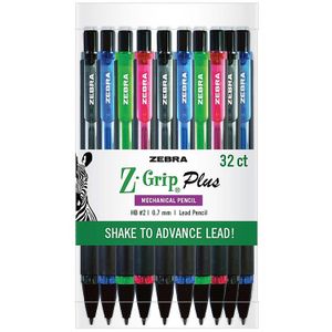 Zebra Pen Z-Grip Plus Mechanical Pencil - 0.7 mm Lead Diameter - Refillable - Black Lead - 1 Dozen