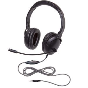 Ergoguys Califone 1017MT USB NeoTech Plus Headset With Calituff Braided Cord And Volume Control - Black