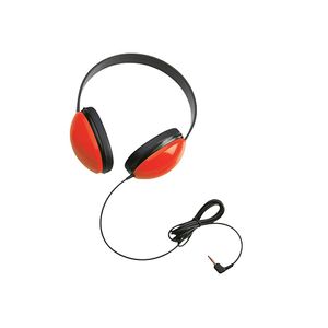 Ergoguys Califone 2800 Wired Noise Isolating Headphones, 3.5 mm jack, Red