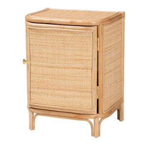 bali & pari Kiara Natural Rattan Nightstand