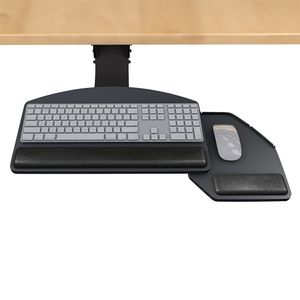 Fellowes® Solution 3 Adjustable Keyboard Platform Combo For Radius Corner Worksurfaces