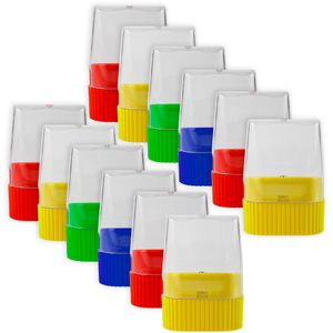 Trailmaker Dome Single Hole Handheld Pencil Sharpeners, 2-1/4”H x 5/16"W x 1-1/2”D, Assorted Colors, Pack Of 100 Sharpeners