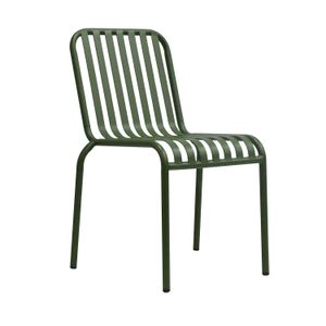 Eurostyle Enid Outdoor Furniture Steel Stackable Side Chairs