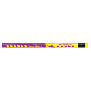 J.R. Moon Pencil Co. Pencils, HB #2/Medium, Readers Are Leaders, Multicolor, Pack Of 144 Pencils