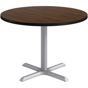KFI Studios Proof Round Conference Table with Pedestal X Base