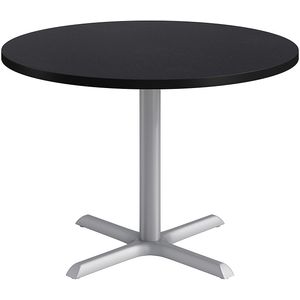KFI Studios Proof Round Conference Table with Pedestal X Base