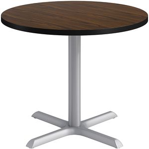 KFI Studios Proof Round Conference Table with Pedestal X Base