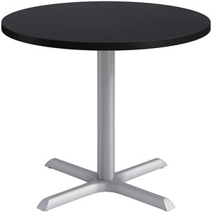 KFI Studios Proof Round Conference Table with Pedestal X Base