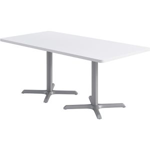 KFI Studios Proof Rectangle Conference Table With Pedestal X Base