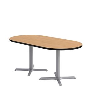 KFI Studios Proof Racetrack Conference Table With Pedestal X Base