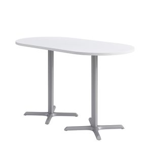 KFI Studios Proof Racetrack Conference Table With Pedestal X Base