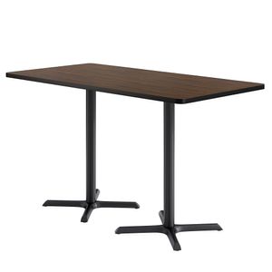 KFI Studios Proof Rectangle Conference Table With Pedestal X Base