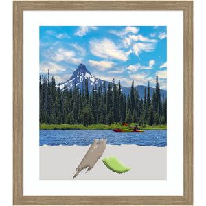Amanti Art Woodgrain Stripe Wood Picture Frame