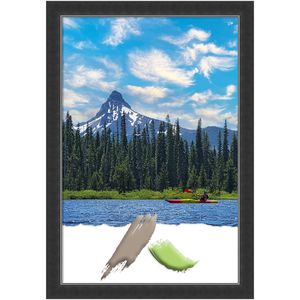 Amanti Art Corvino Narrow Wood Picture Frame