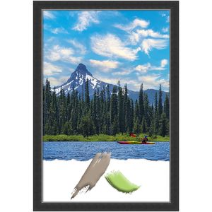 Amanti Art Corvino Narrow Wood Picture Frame