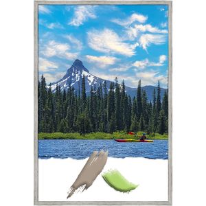 Amanti Art Shiplap Narrow Wood Picture Frame