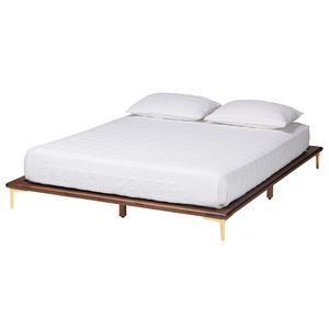 Baxton Studio Channary Mid-Century Modern Transitional Bed Frame