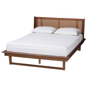 Baxton Studio Aveena Mid-Century Modern Platform Bed