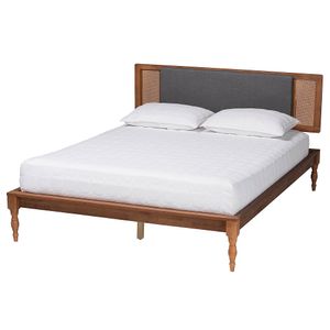 Baxton Studio Eliseo Mid-Century Modern Platform Bed