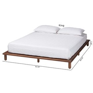 Baxton Studio Alivia Mid-Century Modern Bed Frame