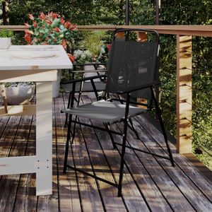 Flash Furniture Mystic Folding Outdoor Patio Sling Chairs with Armrests