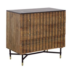 Coast to Coast Blaire Solid Wood/Marble 3-Drawer Chest