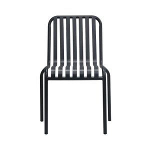 Eurostyle Enid Outdoor Furniture Steel Stackable Side Chairs