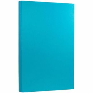 JAM Paper® Card Stock, Pool Blue, Legal (8.5" x 14"), Pack Of 50