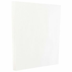 JAM Paper® 2-Sided Card Stock, Glossy White, Letter (8.5" x 11"), 80 Lb, Pack Of 50