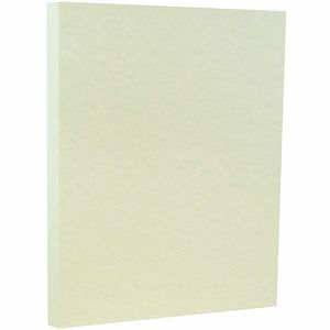JAM Paper® Card Stock, Green Parchment, Letter (8.5" x 11"), 65 Lb, Pack Of 50