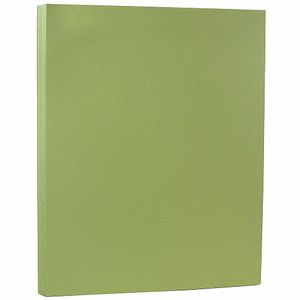 JAM Paper® Card Stock, Pea Green, Letter (8.5" x 11"), 80 Lb, Pack Of 50