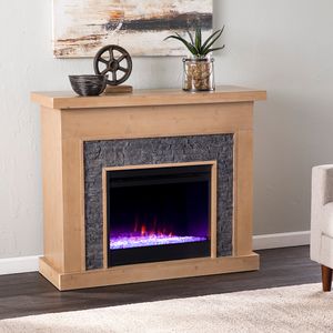 SEI Furniture Standlon Color-Changing Electric Fireplace