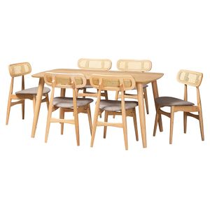 Baxton Studio Tarana 7-Piece Dining Set