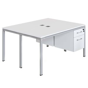 Boss Office Products Simple System Workstation Double Desks