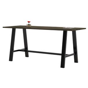 KFI Studios Midtown Bistro-Height Wood Rectangular Conference Table