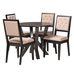 Baxton Studio Kai Modern 5-Piece Dining Set