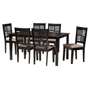 Baxton Studio Deanna Modern 7-Piece Dining Set