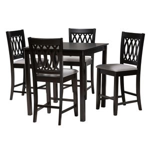 Baxton Studio Florencia Modern 5-Piece Pub Set