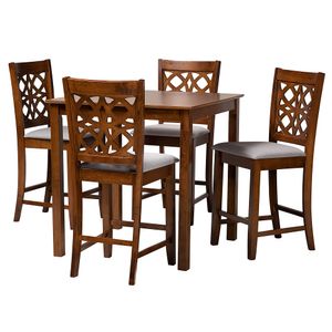 Baxton Studio Abigail Modern 5-Piece Pub Set