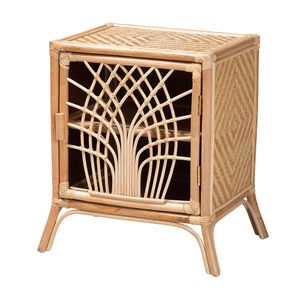 bali & pari Danna Natural Rattan Nightstand