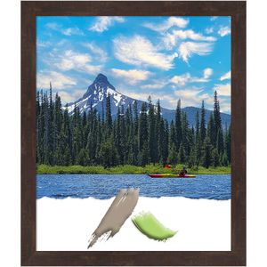Amanti Art Fresco Dark Walnut Wood Picture Frame