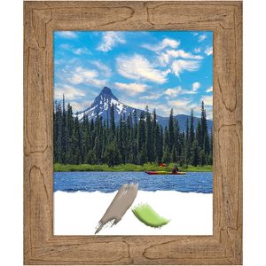 Amanti Art Owl Brown Wood Picture Frame